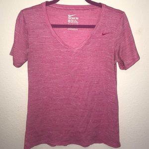 Pink nike workout shirt